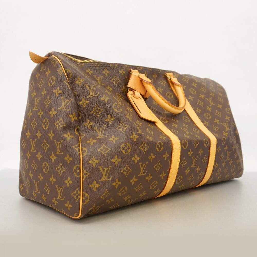 LOUIS VUITTON Brown Monogram Keepall 55 Boston Bag - Picture 2 of 13